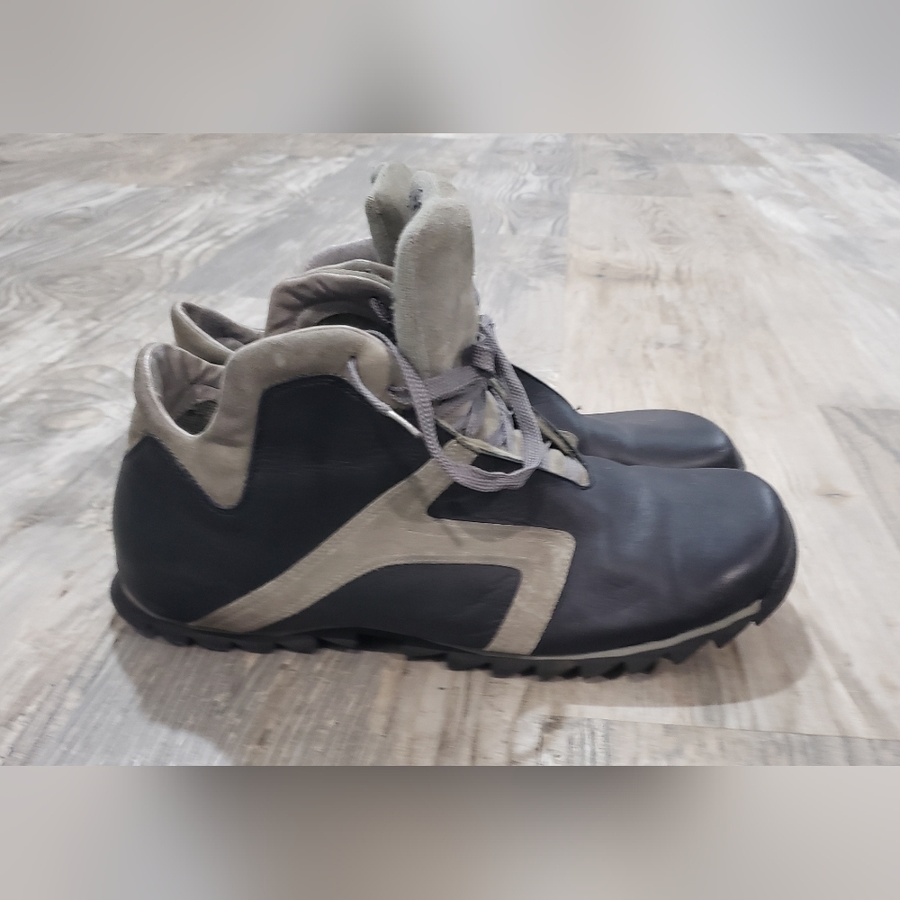 Steve Madden Roswell Black Leather Lace Up Sneaker Boot 13m